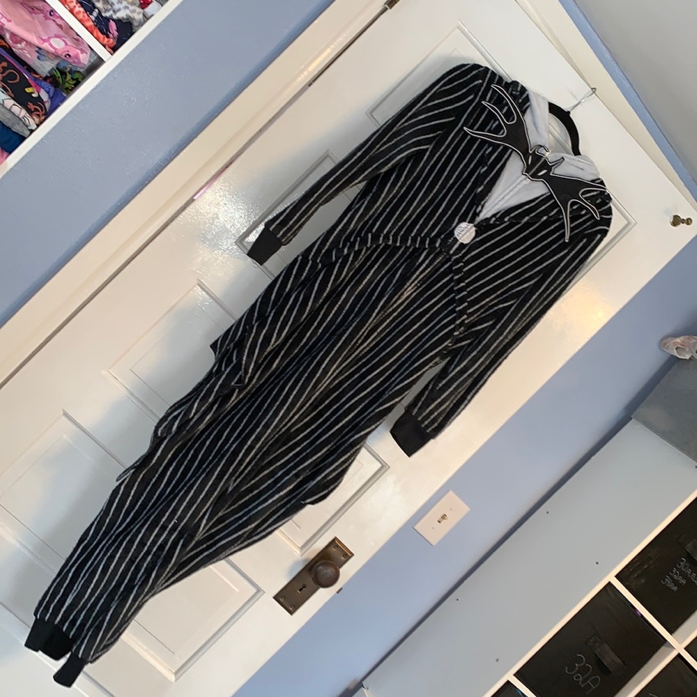 Small Disney Nightmare before Christmas Jack Skellington Onesie fleece pajama